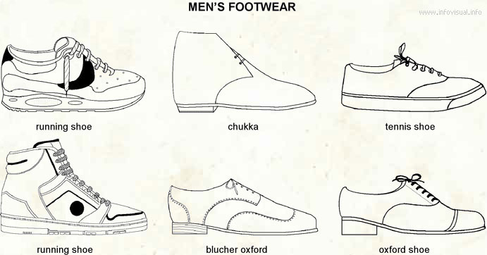 Men's footwear  (Visual Dictionary)